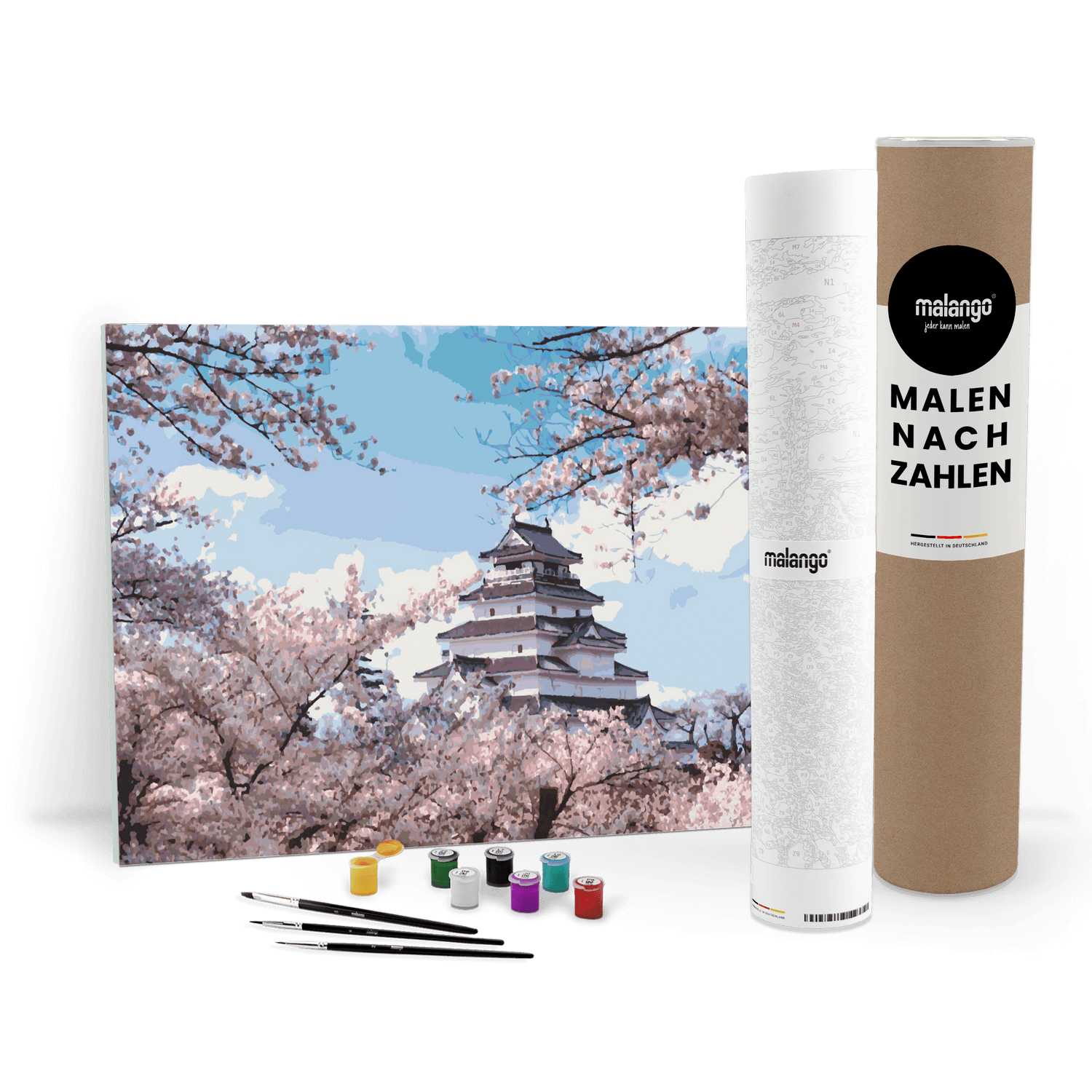 Malen nach Zahlen - Landschaft "Tempel der Sakura" von malango
