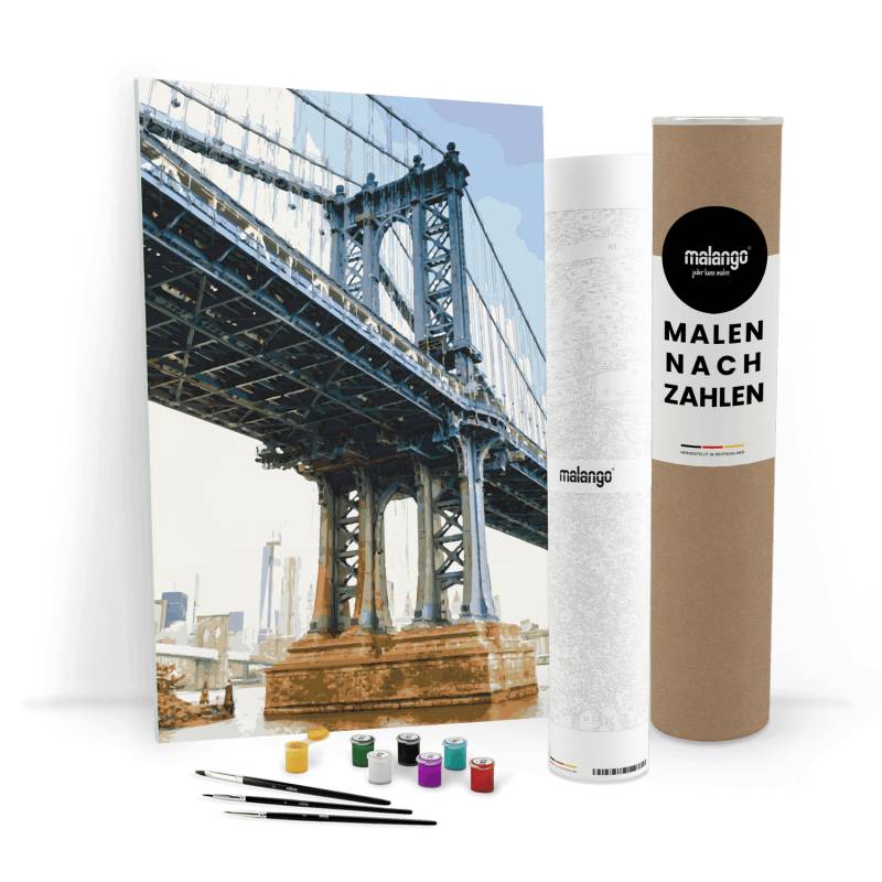 Malen nach Zahlen - New York Manhatten Bridge von malango