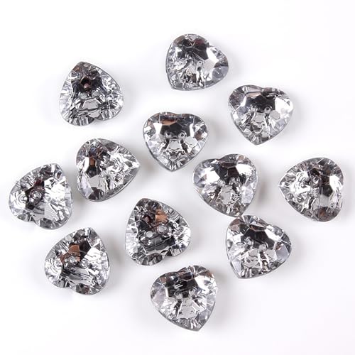 10 Stück 2 Löcher Silber Herz Acryl Nähknöpfe Dekorative Bottones Handwerk DIY Nähzubehör 10 Stück 2 Löcher Silber Herz Acryl Nähknöpfe Dekorative Bottones Handwerk DIY Nähzubehör von malianna