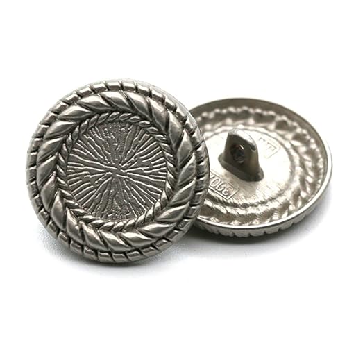 10 Stück Vintage-Knöpfe mit rundem Schaft, Retro-Design, Metallmuster, Nähen, Kleidung, Handarbeit, Zubehör, Dekoration 10 Stück Vintage-Knöpfe mit rundem Schaft, Retro-Design, Metallmuster, Nähen, Kleidung, Handarbeit, Zubehör, Dekoration von malianna