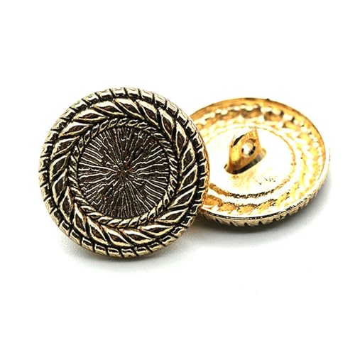 10 Stück Vintage-Knöpfe mit rundem Schaft, Retro-Design, Metallmuster, Nähen, Kleidung, Handarbeit, Zubehör, Dekoration 10 Stück Vintage-Knöpfe mit rundem Schaft, Retro-Design, Metallmuster, Nähen, Kleidung, Handarbeit, Zubehör, Dekoration von malianna