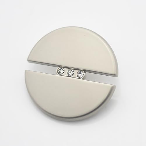 3 Stück Diamant-Metallknöpfe, runde Knöpfe, Anzug, Mantel, DIY, Nähen, Basteln für Dekoration, Schnalle von malianna