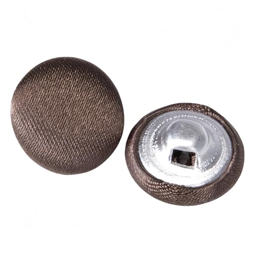 Knöpfe aus Metall mit Satinüberzug, für Hochzeitskleid, Smoking, Anzüge, 10 Stück von malianna