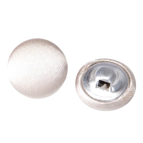 Knöpfe aus Metall mit Satinüberzug, für Hochzeitskleid, Smoking, Anzüge, 10 Stück Knöpfe aus Metall mit Satinüberzug, für Hochzeitskleid, Smoking, Anzüge, 10 Stück von malianna