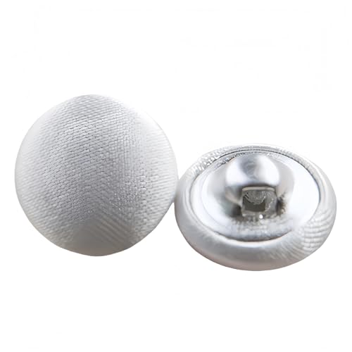 Knöpfe aus Metall mit Satinüberzug, für Hochzeitskleid, Smoking, Anzüge, 10 Stück Knöpfe aus Metall mit Satinüberzug, für Hochzeitskleid, Smoking, Anzüge, 10 Stück von malianna