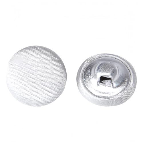 Knöpfe aus Metall mit Satinüberzug, für Hochzeitskleid, Smoking, Anzüge, 10 Stück von malianna
