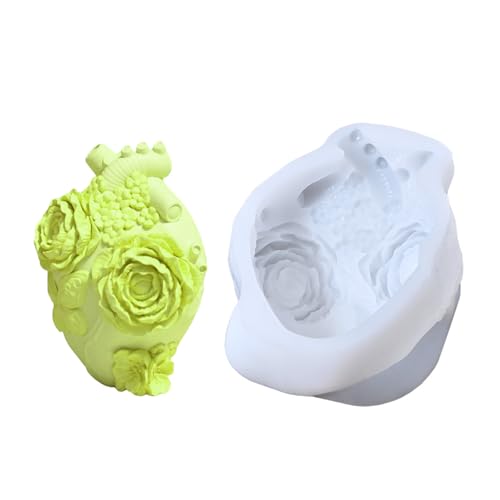 manhegari Formen für Kerzen | Epoxidharz-Gussform – Menschliches Herz und Blume, Gips, Zement, Epoxidharz, Formen für Kunst, Handwerk, Zuhause, Zimmer, Hochzeitsdekoration manhegari Formen für Kerzen | Epoxidharz-Gussform – Menschliches Herz und Blume, Gips, Zement, Epoxidharz, Formen für Kunst, Handwerk, Zuhause, Zimmer, Hochzeitsdekoration von manhegari