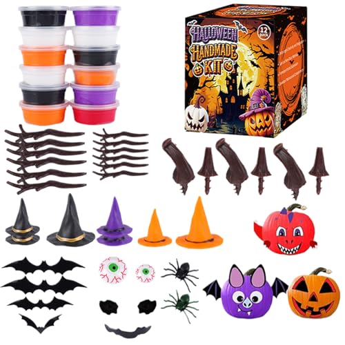 manhegari Kürbis Modelliermasse Bastelset - Halloween Deko Knetmasse Sets Kinder | Modellieraktivitäten Zuhause Deko Kinder Partyschule Vorschule manhegari Kürbis Modelliermasse Bastelset - Halloween Deko Knetmasse Sets Kinder | Modellieraktivitäten Zuhause Deko Kinder Partyschule Vorschule von manhegari