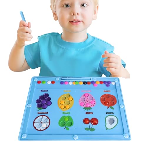 manhegari Magnetisches Farbenlabyrinth, Magnetfarbe und Zählerlabyrinth - STEM Educational Sensory Games - Fruchterkennungsfarbe Lernen Lernart für Fähigkeiten, Bildungsentwicklung, von manhegari