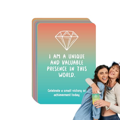 manhegari Meditationskarten, 50x Karten Für Emotionale Unterstützung, Motivationskarten Mit Positiven Affirmationen Für Achtsamkeit Meditation & Seelischen Beistand manhegari Meditationskarten, 50x Karten Für Emotionale Unterstützung, Motivationskarten Mit Positiven Affirmationen Für Achtsamkeit Meditation & Seelischen Beistand von manhegari