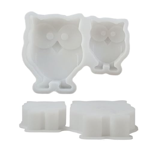 manhegari Resin Forms Silicone | Eulen Epoxidharz Gießform Handwerk | Kunstprojekt Werkzeug für Halloween Basteln | Anfänger Kinder Erwachsene Profis von manhegari