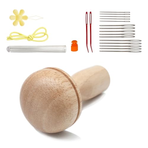 manhegari Stopfpilz Set Nähpilz Und Nähhelfer Holznähset Pilzstickerei Stopfpilznadel Pilzdarner Für Handnähen, Socken, Kleidung, Hüte, Schals manhegari Stopfpilz Set Nähpilz Und Nähhelfer Holznähset Pilzstickerei Stopfpilznadel Pilzdarner Für Handnähen, Socken, Kleidung, Hüte, Schals von manhegari