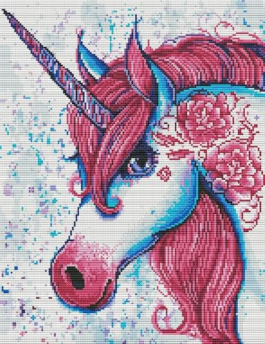 Kreuzstich-Stickset, Muster, gedruckt, 11 Karat, Einhorn, bedruckt, DIY-Wandkunst, Nadelspitzen-Set, Stickmuster, 40 x 50 cm Kreuzstich-Stickset, Muster, gedruckt, 11 Karat, Einhorn, bedruckt, DIY-Wandkunst, Nadelspitzen-Set, Stickmuster, 40 x 50 cm von mantianhome