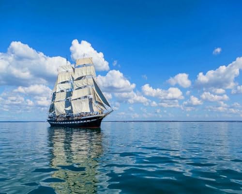 mantianhome Graviertes Kreuzstich-Set, Ozean-Segelschiff, beliebtes Muster, Kreuzstich-Set für Anfänger, 11 CT, DIY, Fortgeschrittene, handgefertigt für die Heimdekoration,40X50CM mantianhome Graviertes Kreuzstich-Set, Ozean-Segelschiff, beliebtes Muster, Kreuzstich-Set für Anfänger, 11 CT, DIY, Fortgeschrittene, handgefertigt für die Heimdekoration,40X50CM von mantianhome