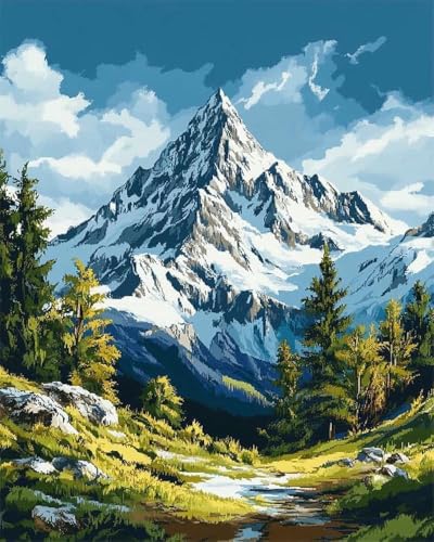 mantianhome Kreuzstich-Set „Naturlandschaft“ für Erwachsene, verschneiter Bergwald, Stempel-Kreuzstich, 11 CT, DIY-Kreuzstich-Set, Stickset für Anfänger, DIY,40X50CM mantianhome Kreuzstich-Set „Naturlandschaft“ für Erwachsene, verschneiter Bergwald, Stempel-Kreuzstich, 11 CT, DIY-Kreuzstich-Set, Stickset für Anfänger, DIY,40X50CM von mantianhome