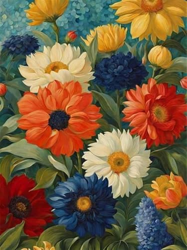 mantianhome Kreuzstich-Set für Erwachsene, siebenfarbige Blumen, 11 CT, beliebtes handgefertigtes Stickset für Anfänger, DIY, genauer Musterdruck, Kreuzstich-40X50CM mantianhome Kreuzstich-Set für Erwachsene, siebenfarbige Blumen, 11 CT, beliebtes handgefertigtes Stickset für Anfänger, DIY, genauer Musterdruck, Kreuzstich-40X50CM von mantianhome