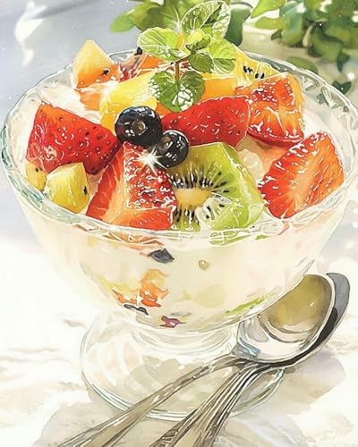 mantianhome Kreuzstich-Stickset, Obstdessert, 11 CT, handgefertigtes Set, DIY-Druckmuster, Dekoration, Heimdekoration für Beutel, Heimdekoration,40X50CM mantianhome Kreuzstich-Stickset, Obstdessert, 11 CT, handgefertigtes Set, DIY-Druckmuster, Dekoration, Heimdekoration für Beutel, Heimdekoration,40X50CM von mantianhome