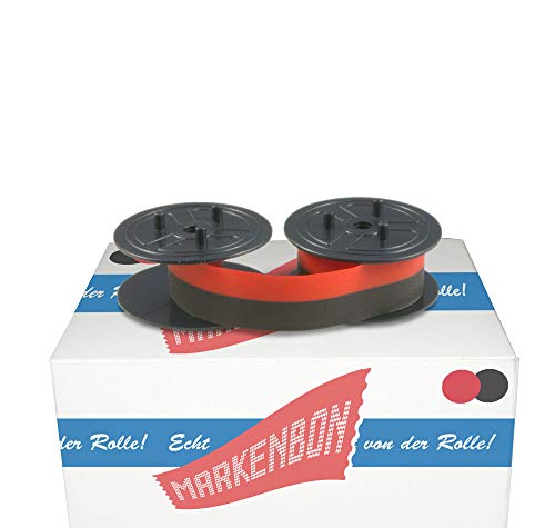 Farbbandspulen passend für Olympia CPD 8512 [schwarz/rot] von markenbon - Farbband 051 S + U - Canon Gruppe 51 (1 Karton mit 1 Stück) von markenbon