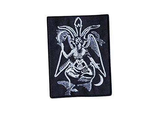 Baphomet, Satanisch, Okkult, Teufel, Lucifer, Mephistopheles, Hölle, Heidnisch, 666, Demonic, Magic, Mystic, Spell, Geister, bestickt, zum Aufbügeln Baphomet, Satanisch, Okkult, Teufel, Lucifer, Mephistopheles, Hölle, Heidnisch, 666, Demonic, Magic, Mystic, Spell, Geister, bestickt, zum Aufbügeln von martynastradingofficial