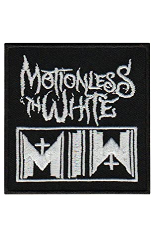 Rock-and-Roll-Aufnäher aus schwarzem Metall, bestickt, zum Aufbügeln von martynastradingofficial