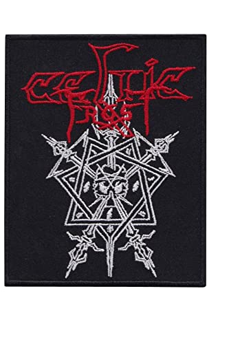 Rock-and-Roll-Aufnäher aus schwarzem Metall, bestickt, zum Aufbügeln von martynastradingofficial