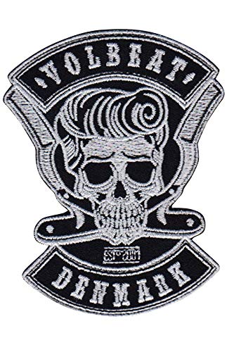 Rock-and-Roll-Aufnäher aus schwarzem Metall, bestickt, zum Aufbügeln von martynastradingofficial