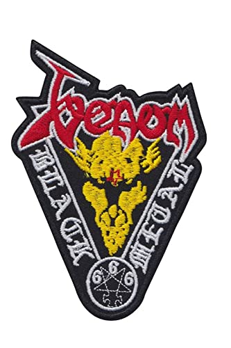 Rock-and-Roll-Aufnäher aus schwarzem Metall, bestickt, zum Aufbügeln Rock-and-Roll-Aufnäher aus schwarzem Metall, bestickt, zum Aufbügeln von martynastradingofficial