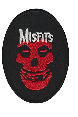Rock-and-Roll-Aufnäher aus schwarzem Metall, bestickt, zum Aufbügeln von martynastradingofficial