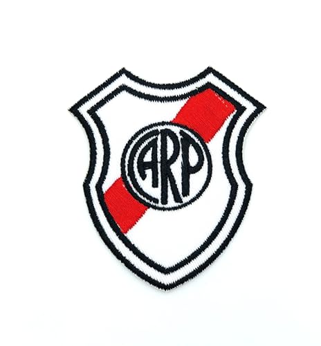 Club Athletico River Plate Patch Aufnäher – Abzeichen zum Aufnähen oder Aufbügeln – trendiges Modeaccessoire – einzigartiges dekoratives Logo für Jacken, Jeans und Taschen – Vintage – Bekleidung von martytradingOfficial