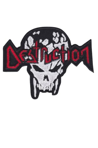 Skull Thrash Metal Patch Aufnäher – Abzeichen zum Aufnähen oder Aufbügeln – trendiges Modeaccessoire – einzigartiges dekoratives Logo für Jacken, Jeans und Taschen – Vintage – Bekleidung Skull Thrash Metal Patch Aufnäher – Abzeichen zum Aufnähen oder Aufbügeln – trendiges Modeaccessoire – einzigartiges dekoratives Logo für Jacken, Jeans und Taschen – Vintage – Bekleidung von martytradingOfficial