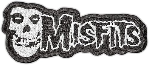 The Misfits Patch Aufnäher – Abzeichen zum Aufnähen oder Aufbügeln – trendiges Modeaccessoire – einzigartiges dekoratives Logo für Jacken, Jeans und Taschen – Vintage – Bekleidung von martytradingOfficial