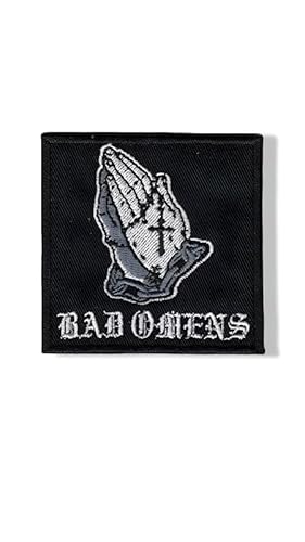 Bad Omens Patch – Aufnäher zum Aufbügeln, Herz-Design, Schwarz, Mittelgroß, Gotische Blumige Stickerei, Baumwolle Bad Omens Patch – Aufnäher zum Aufbügeln, Herz-Design, Schwarz, Mittelgroß, Gotische Blumige Stickerei, Baumwolle von martytradingofficial