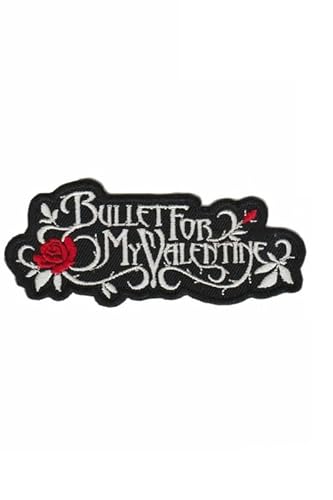 martytradingofficial Bullet For My Valentine Aufnäher Besticktes Patch zum Aufbügeln Applique - Schwarz, 10cm, Heavy Metal / Rock 'n' Roll, Musik, 1 Stück martytradingofficial Bullet For My Valentine Aufnäher Besticktes Patch zum Aufbügeln Applique - Schwarz, 10cm, Heavy Metal / Rock 'n' Roll, Musik, 1 Stück von martytradingofficial