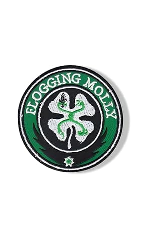 Folk Punk Rock-inspirierter Patch – Bestickter Aufnäher zum Aufbügeln, Applikation im Flogging Molly-Stil von martytradingofficial