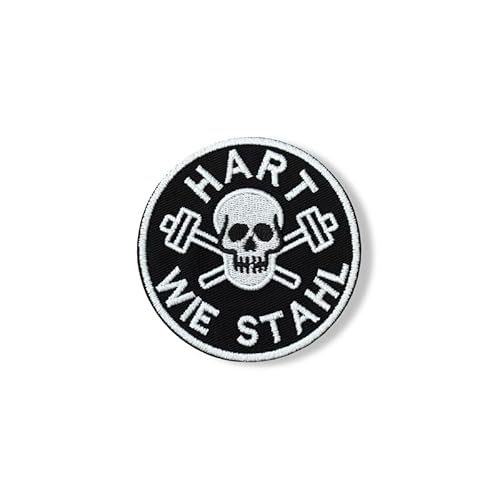 HART WIE STAHL – Gym Totenkopf Patch mit Klettverschluss von martytradingofficial