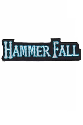 Hammerfall - blue silver -Power-Metal-Band Aufnäher Besticktes Patch zum Aufbügeln Applique Souvenir Zubehör Hammerfall - blue silver -Power-Metal-Band Aufnäher Besticktes Patch zum Aufbügeln Applique Souvenir Zubehör von martytradingofficial
