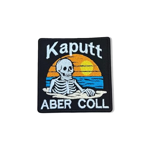 Kaputt aber Coll – Sommer-Skelett Patch mit Klettverschluss von martytradingofficial