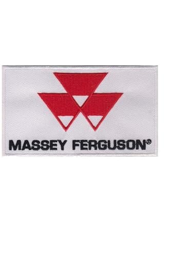 Massey Ferguson Racing Tractor Aufnäher Besticktes Patch zum Aufbügeln Applique Souvenir Zubehör von martytradingofficial