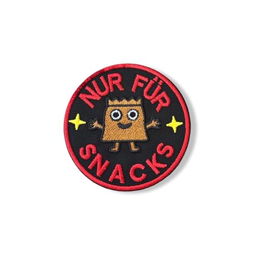 NUR FÜR SNACKS – Lustiger Patch mit Klettverschluss von martytradingofficial