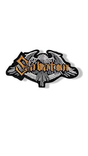 Power Metal Inspired Band Patch, 1 Piece, Medium Size, Iron-On, Gothic Style, Polyester Embroidered Patch von martytradingofficial