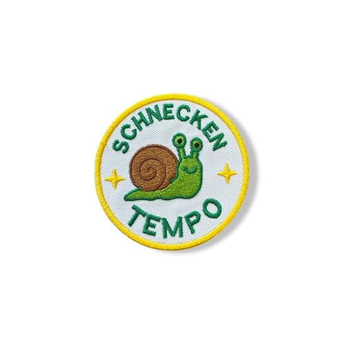 SCHNECKEN TEMPO – Lustiger Schnecken-Patch mit Klettverschluss von martytradingofficial