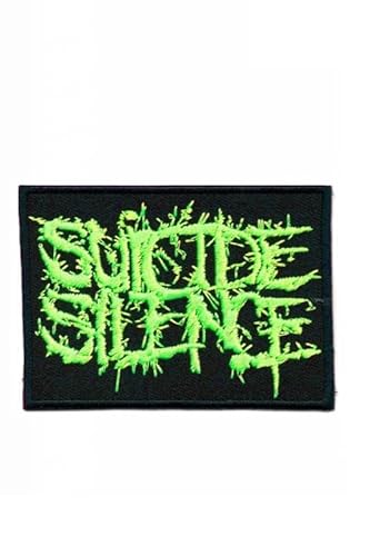 martytradingofficial Deathcore Aufnäher Besticktes Patch zum Aufbügeln Applique Souvenir Zubehör - Schwarz, Rechteckig, 10cm, 1 Stück martytradingofficial Deathcore Aufnäher Besticktes Patch zum Aufbügeln Applique Souvenir Zubehör - Schwarz, Rechteckig, 10cm, 1 Stück von martytradingofficial