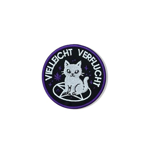 VIELLEICHT VERFLUCHT – Magischer Katzen-Patch mit Klettverschluss von martytradingofficial