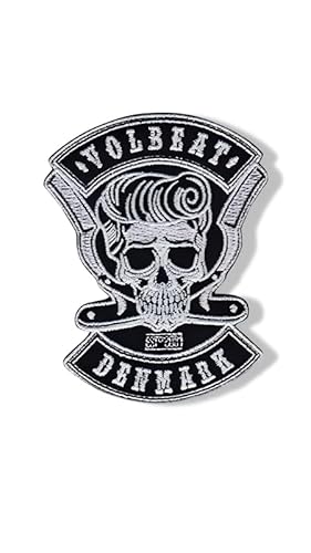 Volbeat-inspirierter Aufnäher – Besticktes Patch zum Aufbügeln, Applikation im Denmark-Stil von martytradingofficial