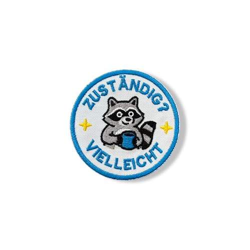 ZUSTÄNDIG? VIELLEICHT – Waschbär-Patch mit Klettverschluss von martytradingofficial