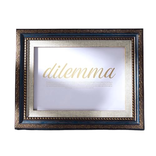 marysgift Bilderrahmen aus Holz, freistehend, für den Schreibtisch, Hochzeit, Freunde, Geburtstagsgeschenke (Blau, 25,4 cm) von marysgift