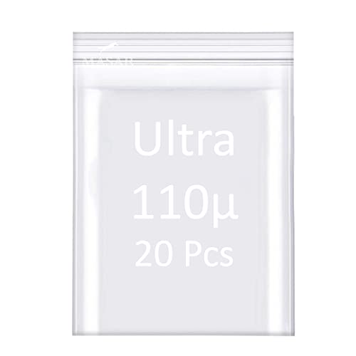 20 Stück – Ultra – 110µ – Beutel mit Reißverschluss transparent – Kunststoff – 8 cm x 11 cm – 80 x 110 mm 20 Stück – Ultra – 110µ – Beutel mit Reißverschluss transparent – Kunststoff – 8 cm x 11 cm – 80 x 110 mm von masar