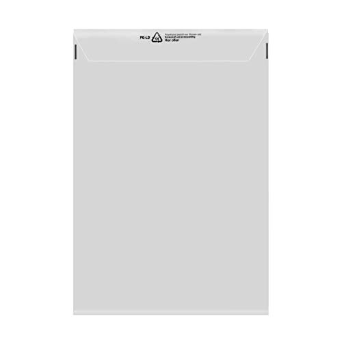 1000 Folienversandtaschen Klappenbeutel transparent DIN B4 245x350 mm Versandtaschen UNIPOST 510804 von mashpaper