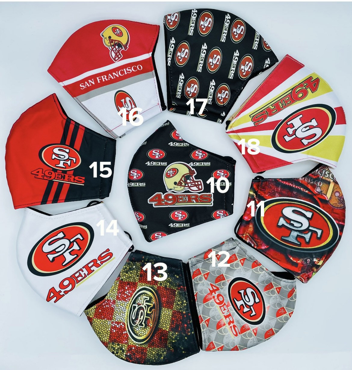 Nfl San Francisco 49Ers Hochwertige Gesichtsmaske, Sf Gesichtsmaske Für Erwachsene, Football Maske, Sportgesichtsmaske Nfl San Francisco 49Ers Hochwertige Gesichtsmaske, Sf Gesichtsmaske Für Erwachsene, Football Maske, Sportgesichtsmaske von maskzitupshop