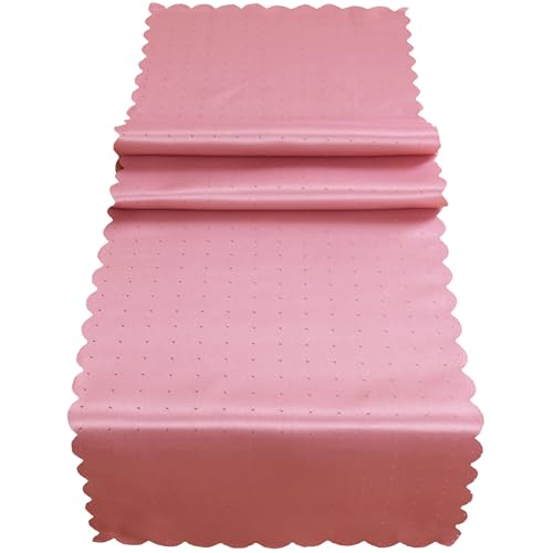 Tischläufer 40 x 150 cm für Küche & Esstisch in Altrosa - Waschbare Landhaus Mitteldecke von matches21 HOME & HOBBY